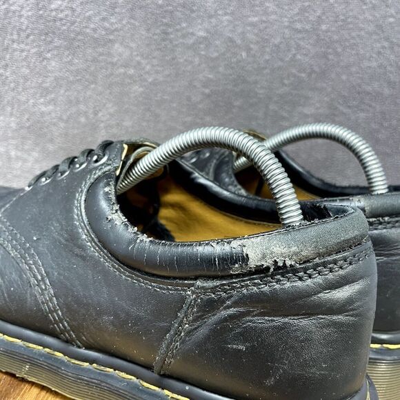 DR MARTENS 8053 Nappa Oxford Casual Lace-Up Shoes Black Leather Men\'s 9 *PHOTOS* main image 7